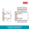 Map Round Louvre Air Vent Cover for Openings 80-152mm, Integral
