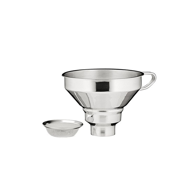 Küchenprofi Marmeladentrichter mit Siebeinsatz, Silber
