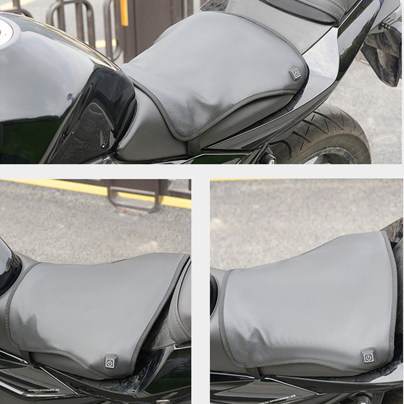 Motorcycle Heated Seat Cushion Electric Heated Seat Pad 3-Speed Adjustable