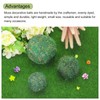 MECCANIXITY 2 Pcs Moss Balls 5.9 Inch Green Decorative Moss