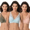 Curve Muse Women's Plus Size Minimiser Unlined Underwired Full Coverage