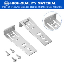 Replacement GE Dishwasher Mounting Bracket WD01X21740 for Hotpoint GE Dishwasher GEHWD01X21740 GDT670SYV0FS WD01X2174 PS11700868 Replace GE Dishwasher Countertop Mounting Bracket - 4 Pack