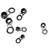 Alomejor 10 Pieces Bait Fishing Rod Guide Rings 5 Sizes