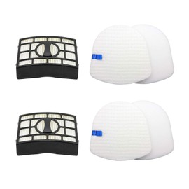 Lemige Vacuum Filters Replacement Parts for Shark Navigator Zero-M Lift-Away Speed Upright Vacuum ZU560 ZU560C ZU561 ZU562, 2 HEPA Filters + 2 Foam& Felt Filters Kit, Part XHEPA560 & XFFK560