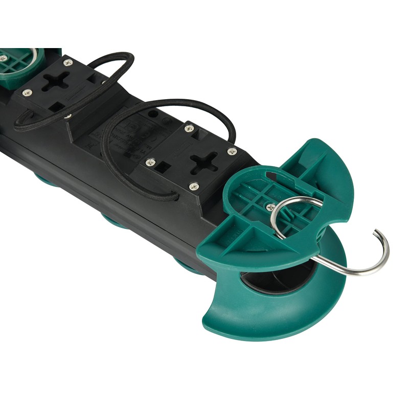 Electraline 30924 Waterproof Professional Power Strip with Retractable 3 Sockets