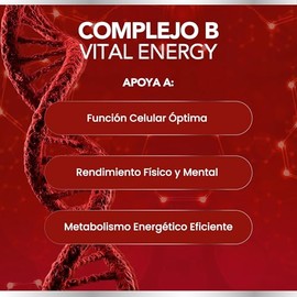 Complejo B Completo - Suplemento Potenciado - Incluye Vitaminas (B1, B2, B3, B5, B6, B7, B9 y Vitamina B12) | Vitamina B Complex para Hombre y Mujer -