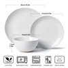 ALOFMO Ceramic Dinnerware Sets Service for 4, 12 Pieces Stoneware