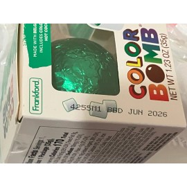 Frankford (4-PACK) Green Belgian Chocolate Color Changing Bomb - Hot Cocoa MIx