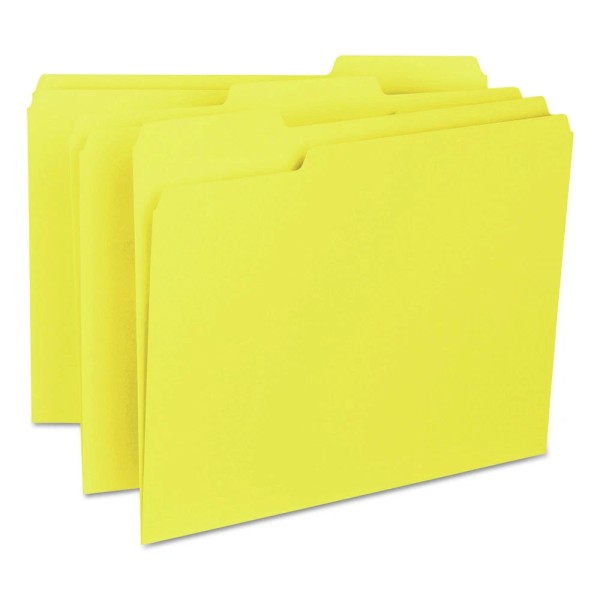 Smead 10271 1/3-Cut Tab Assorted Letter Size Interior File Folder