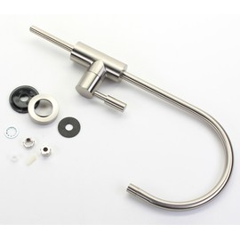 Hydronix LF-EC25-BN Modern Ceramic RO Reverse Osmosis or Filtered Water Faucet, Brushed Nickel