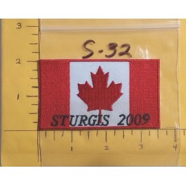 Vintage Motorcycle Rally Patch Sturgis 2009 Canadian Flag  Buy More Save $$ S-32