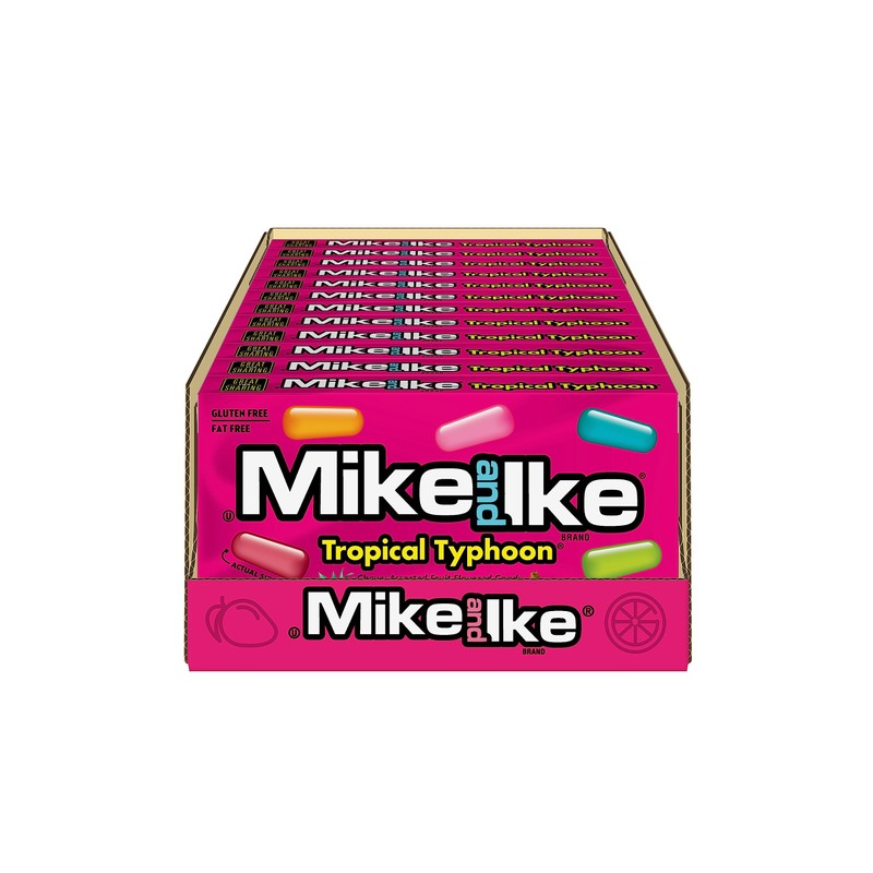Mike and Ike Candy, Tropical Typhoon, 4.25oz Theater Box, Pack