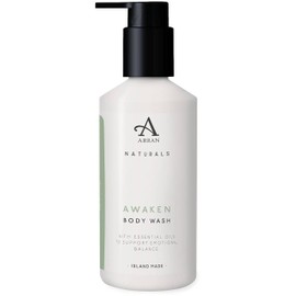 Arran Naturals Awaken Luxury Moisturising Vegan Bath & Shower Gel (250ml/8.4floz) with Fresh Bright Mint & Eucalyptus