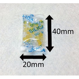 celloexpress SELF INDICATING - YELLOW Silica Gel Pouches - Pack of 100-1g Silica Gel Sachets
