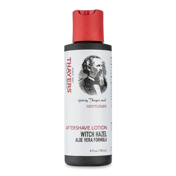 THAYERS Gentlemen's Collection Aftershave Lotion with Witch Hazel & Aloe Vera, 4 Ounce