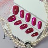 Cat Eye Press on Nails Handmade Short Oval/Square/Round False Nails