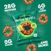 Crisp Power Protein Pretzels, Everything, High Protein Vegan Keto Snack,