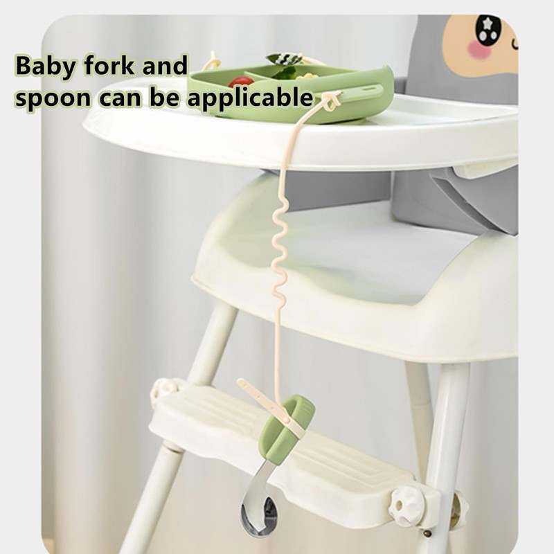 Silicone Tableware for Baby, Silicone Divided Suction Plate for Babies