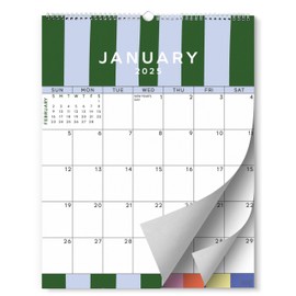S&O Palm Beach Wall Calendar from January 2025-June 2026 - Tear-Off Monthly Calendar - 18 Month Academic Wall Calendar - Hanging Calendar to Track Anniversaries & Appointments - 13.5"x10.5”in