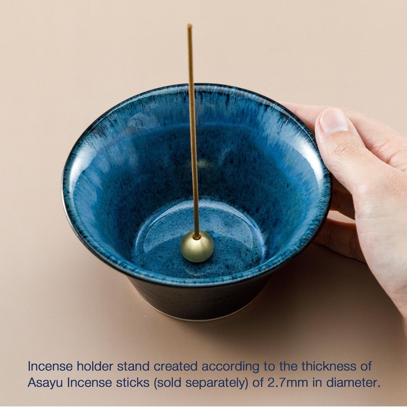 Asayu Japanese Incense Holder for Sticks 4.1 inch (105mm), Traditional