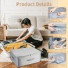 Ultra Space-Saving Self-Compressing Organiser, Large Self-Compressing Movable Organiser Bag, Grey