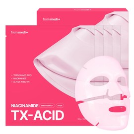 TXA - Máscara iluminadora de niacinamida, cuidado nocturno para la piel de cristal, cuidado de manchas oscuras, ácido tranexámico + niacinamida + alfa-arbutina 30,000 ppm, cuidado de la