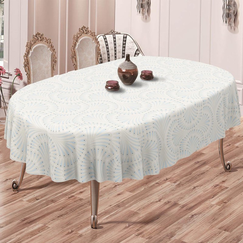 uwdfnwuif Geometrical Oval Tablecloth Farmhouse 60"x120" Waterproof Table Cloth Washable