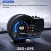 KIMISS Car HUD Head Up Display 3 Inch Screen OBD2+GPS