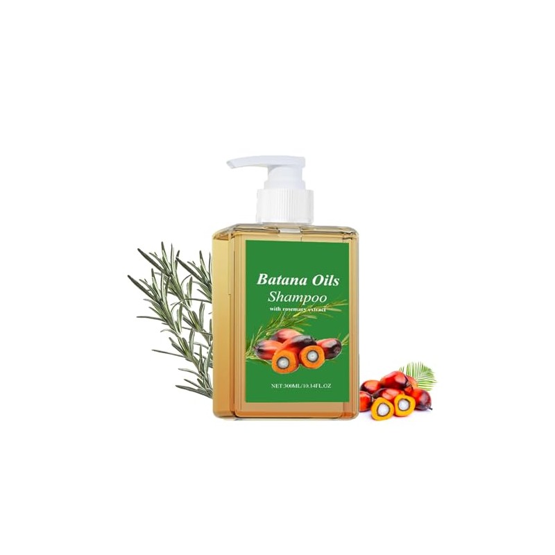 Batana Oil Shampoo 300ML, Batana Shampoo with Rosemary Extract, Champ
