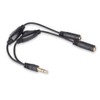 Besmelody 3.5mm Y Splitter Cable with Volume Control, 3.5mm Headphone/Headset