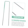 Levemolo 25 Sets U Shaped Ground Stakes with Gaskets for