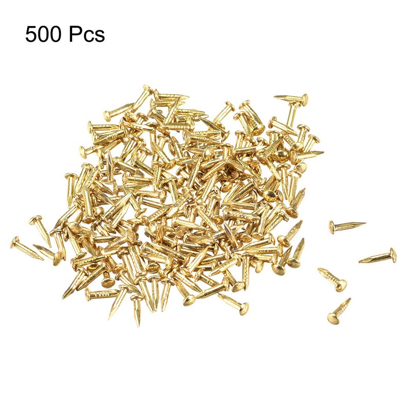 sourcing map Pack of 500 Small Tiny Hardware Nails for