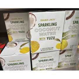Trader Joe's (12) Cans Trader Joe's SPARKLING COCONUT 🥥 WATER with YUZU