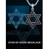 Seiyang Star of David Necklace for Men, 925 Sterling Silver