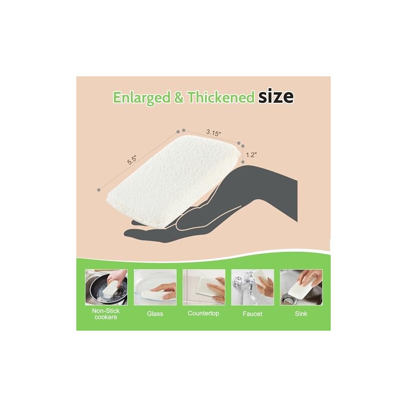 Cleanlogic Practical Matter - Esponja de Cocina Multiusos (Fibra de