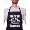 Print4U 60th Birthday Made In 1965 BBQ Cooking Funny Novelty