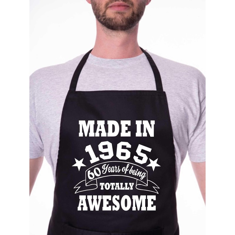 Print4U 60th Birthday Made In 1965 BBQ Cooking Funny Novelty