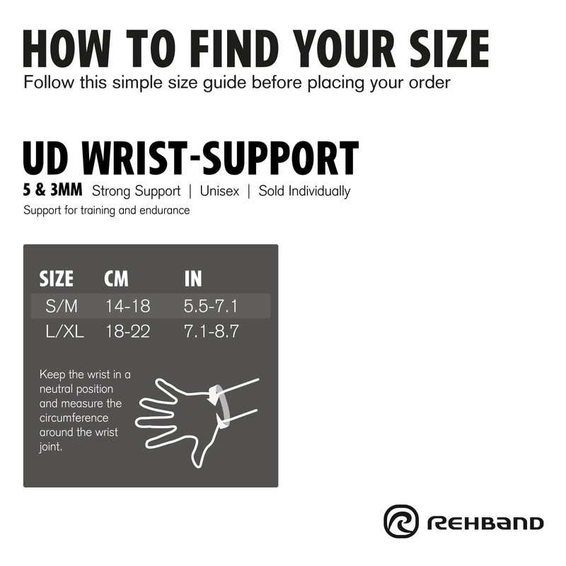 Rehband Wrist Brace Neoprene SBR 5 mm 1 x Wrist