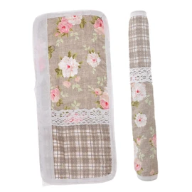 TEHAUX 1 Pair Decorative Fridge Door Handle Covers Protective Gloves for Kitchen Appliances Washable Durable Fits Refrigerators Ovens Dishwashers Stylish Design Essential Fridge
