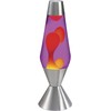 Lava the Original 16.3-Inch Silver Base Lamp with Yellow Wax