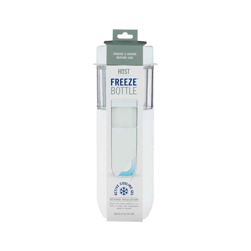 HOST Freeze Double Walled Insulated Water Bottle Freezer Tumbler with