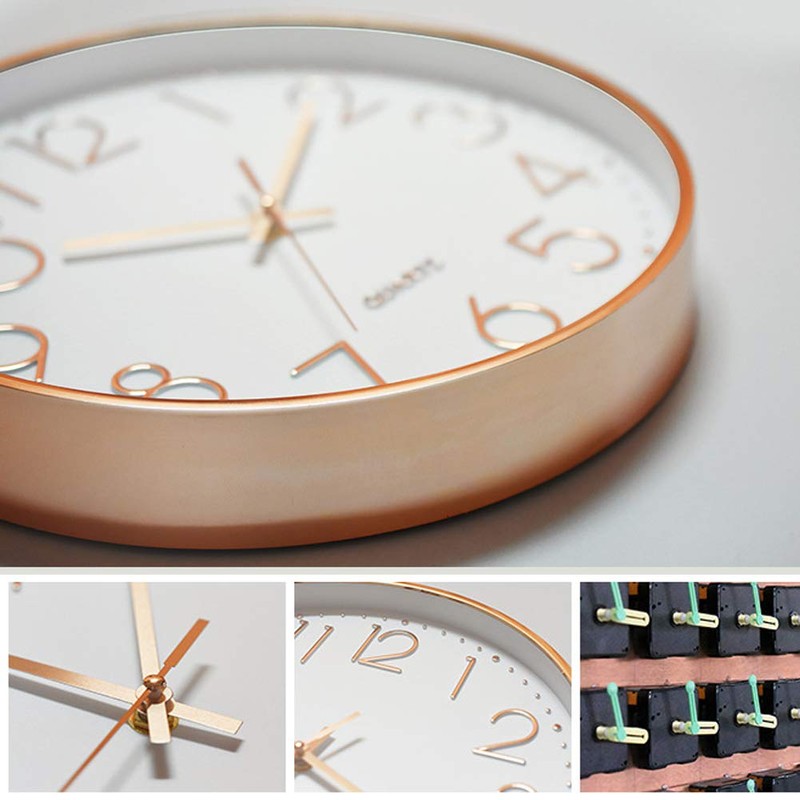 Taodyans Modern Wall Clock 30 cm Without Ticking Noises Kitchen
