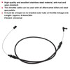 914mm/36in Stainless Steel Throttle Cable Replacement with Wrench AF42‑1101BLK Universal