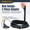 POWERTEC 70463 Shop Vac Hose Adapter Fittings for POWERTEC 70347/70356