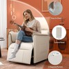 Liftsync Recliner Chair，Electric Adjustable PU Leather Recliner with Remote Control