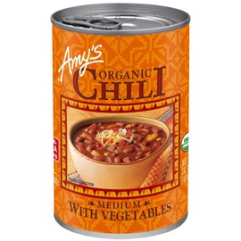 Amy's Chili with Vegetables, Medium Spice, Gluten Free & Organic Vegetarian Chili, 14.7 Oz
