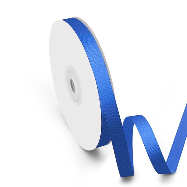 Isaspire 3/8" Width x 50 Yards Satin Fabric Ribbon, Royal