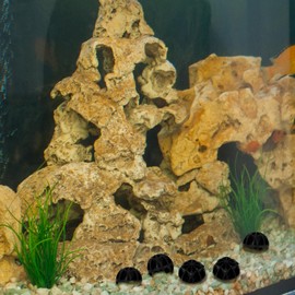 POPETPOP 100Pcs Aquarium Carbon Fish Tank Filter Media Aquarium Substrate Biological Balls Aquarium Filter Media Biochemical Balls Biological Filter Media Filter Media Balls Sponge Mali