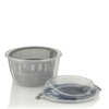 kela Salatschleuder Mailin PP-Kunststoff grau 17,5cm 24,5cmØ 4,4l, 24,5x24,5x17,5 cm