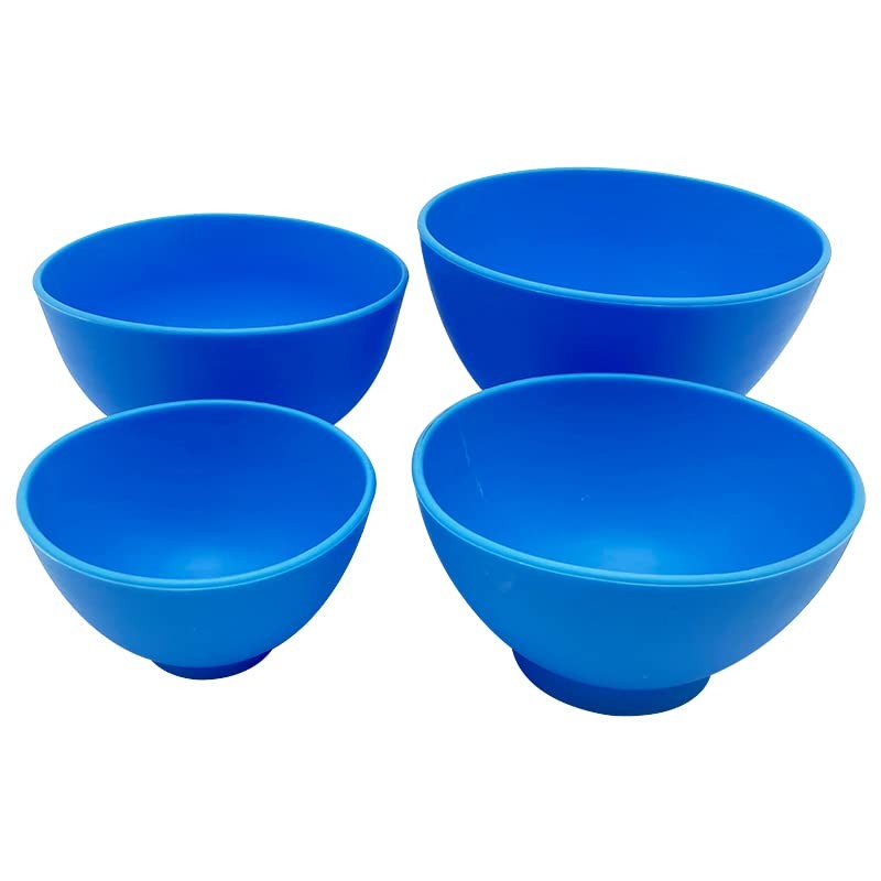 VIBURISH Lab Flexible Alginate Rubber Mixing Bowls Small/Medium/Large/Extra Large for